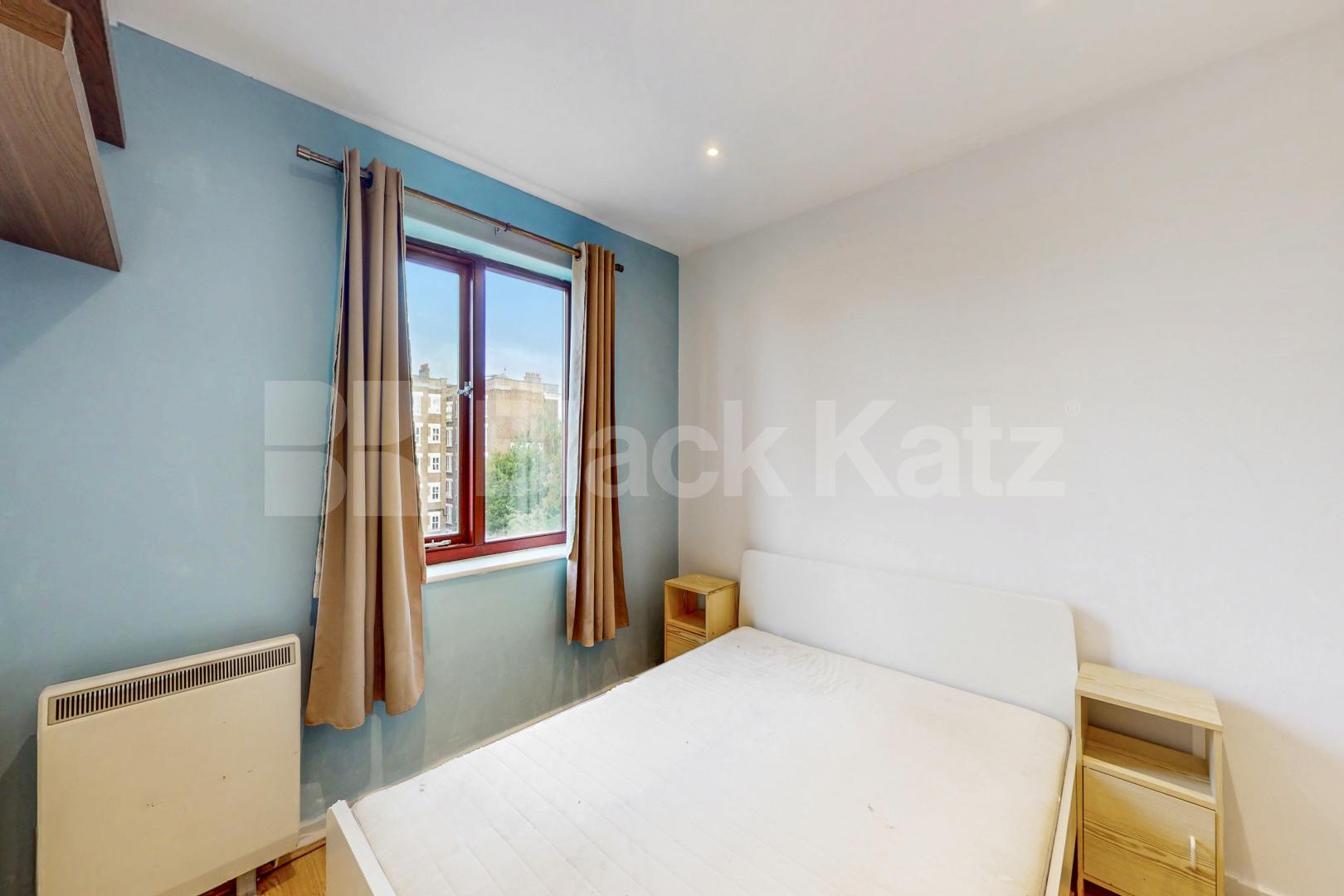 Top floor private development with charming balcony, communal gardens & parking Towergate , Pages Walk 